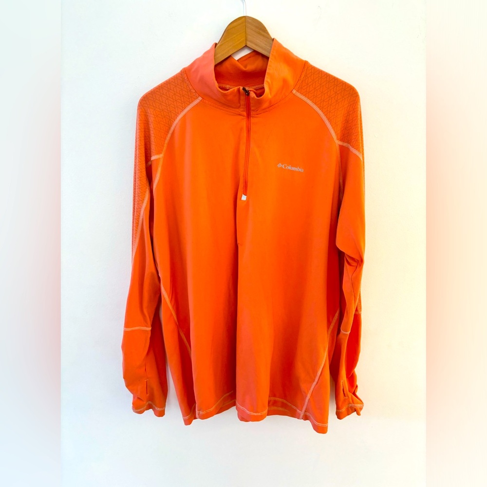 Columbia Omniwick 1/4 zip up lightweight Athletic long sleeved shirt. Sz. 3X.